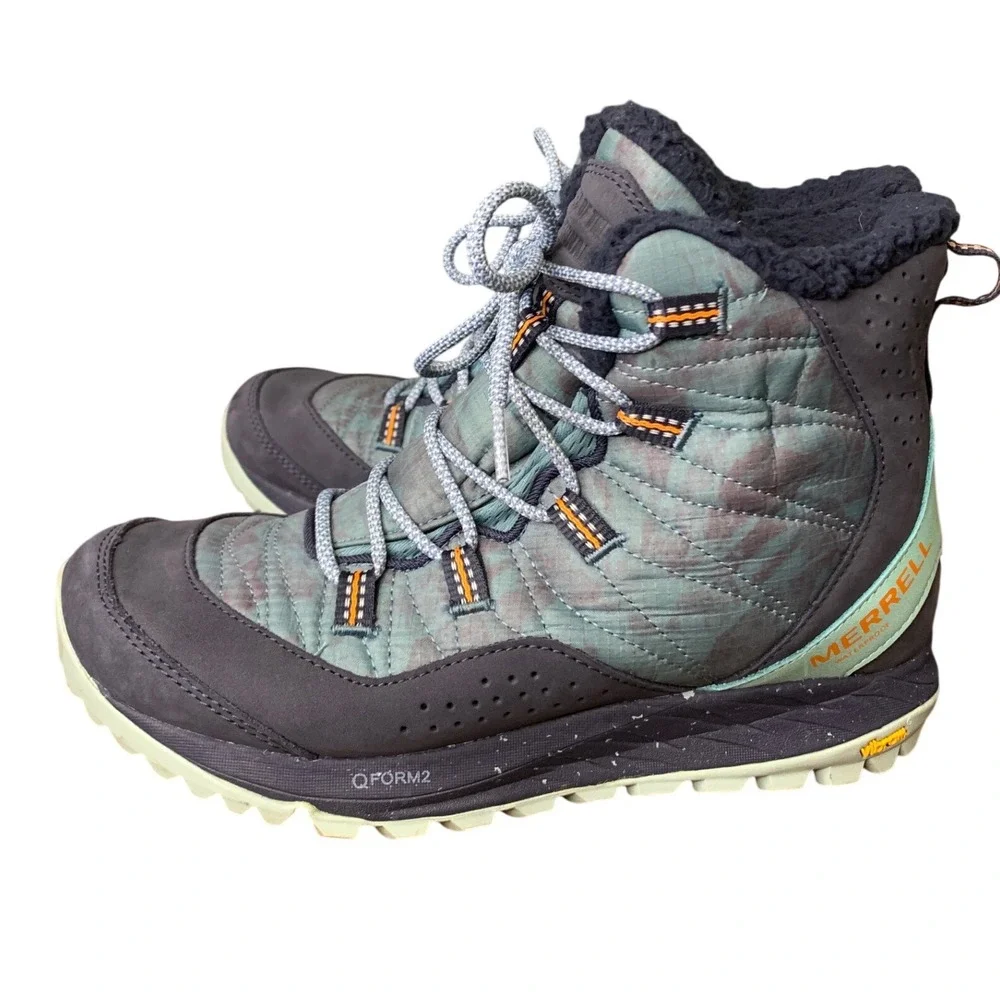 Merrell Womens Antora Winter Snow Boots‎ in Arctic Cobalt Waterproof Size 7.5